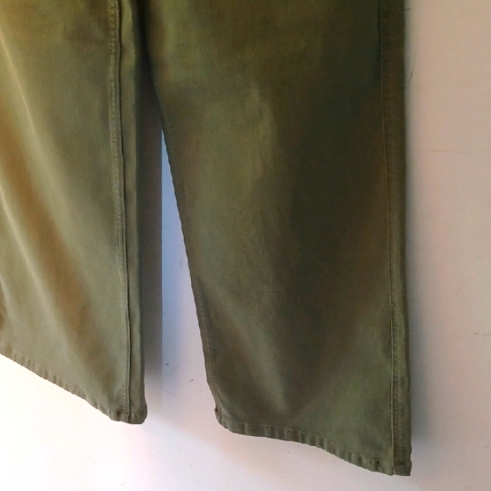 love trends Olive Green Wide-Leg Jeans, 3 - Picture 6 of 9